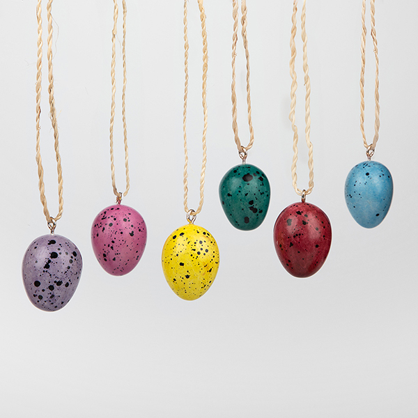 Anhänger Osterei KLECKS (Stückpreis), Speckstein / CONTIGO Fairtrade Onlineshop