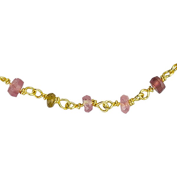 Armband Perlchen mit Turmalin, 22K vergoldet / CONTIGO Fairtrade Onlineshop