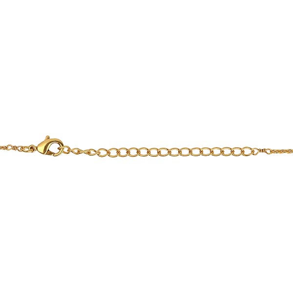 Halskette Steinchen bunt, 22K vergoldet / CONTIGO Fairtrade Onlineshop