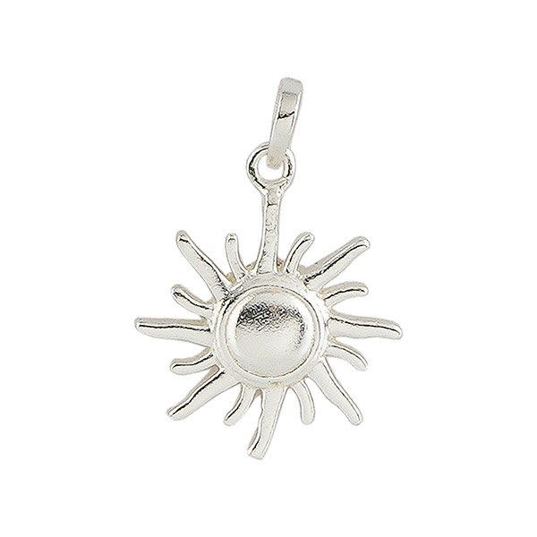 Anhänger Sonne, Mix&Match, versilbert