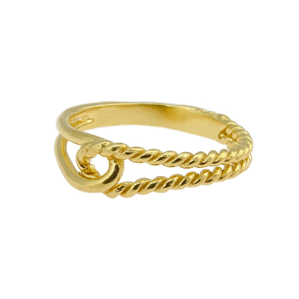 Ring, HELIX LOOP, Silber vergoldet