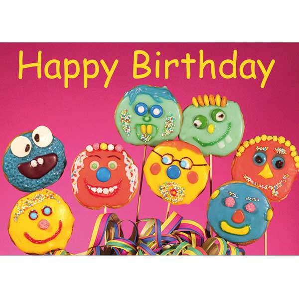 Grußkarte M Happy Birthday