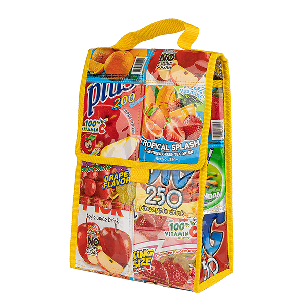 Saftpack UPCYCLING Flaschenkühltasche, bunt / CONTIGO Fairtrade Onlineshop