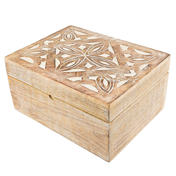 Aufbewahrung Organizer 6 Fächer KLEE, Mangoholz SONDERPREIS / CONTIGO Fairtrade Onlineshop