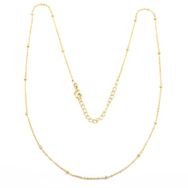 Halskette, GLOBULI, Mix&Match, 44+5 cm, 22K vergoldet / CONTIGO Fairtrade Onlineshop