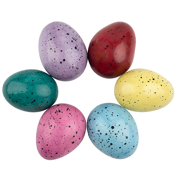 Osterei KLECKS bunt gesprenkelt, Speckstein / CONTIGO Fairtrade Onlineshop