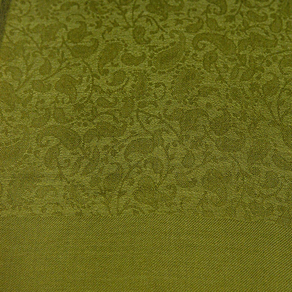 Webschal UNI PAISLEY, olivgrün, einfarbig, 200x70, 35 % Wolle, 65 % Polyester / CONTIGO Fairtrade Onlineshop