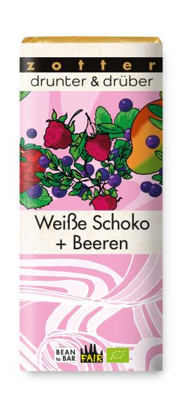 Drunter & Drüber Weiße Schoko und Beeren 70g BIO