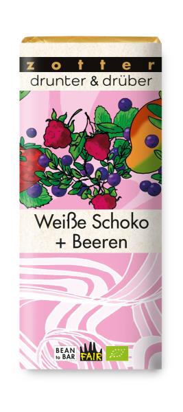 Drunter & Drüber Weiße Schoko und Beeren 70g BIO / CONTIGO Fairtrade Onlineshop