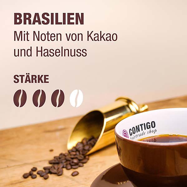 Bohne Brasilien BIO 5 Kg Tüte / CONTIGO Fairtrade Onlineshop