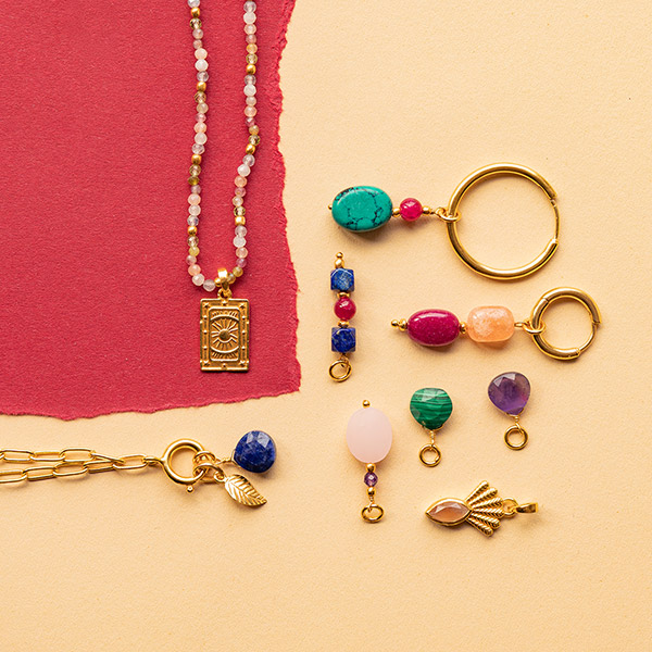 Anhänger Amethyst lila Mix&Match, 22K vergoldet / CONTIGO Fairtrade Onlineshop