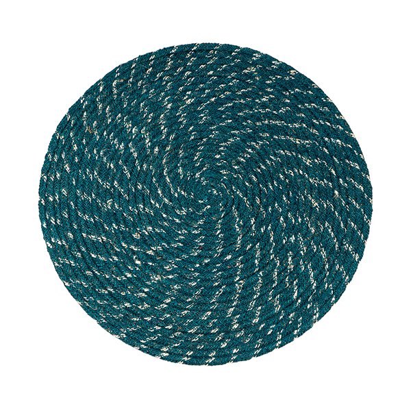 Tischset TEAL 38cm, Jute