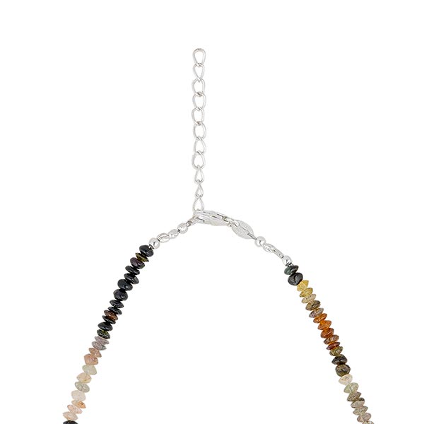 Halskette, Turmalin mit Kugelperlchen, grün / CONTIGO Fairtrade Onlineshop