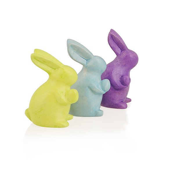 Osterhase MINNIE pastell 7cm (Stückpreis), Speckstein