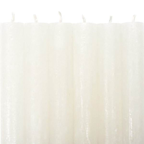 Stabkerze 12cm FROSTED cream, Kapula / CONTIGO Fairtrade Onlineshop