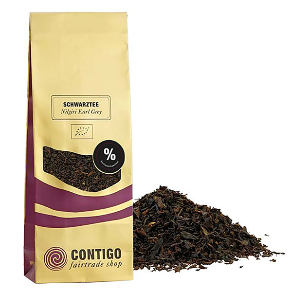 Nilgiri Earl Grey SCHWARZER TEE Bio Broken 100g / CONTIGO Fairtrade Onlineshop