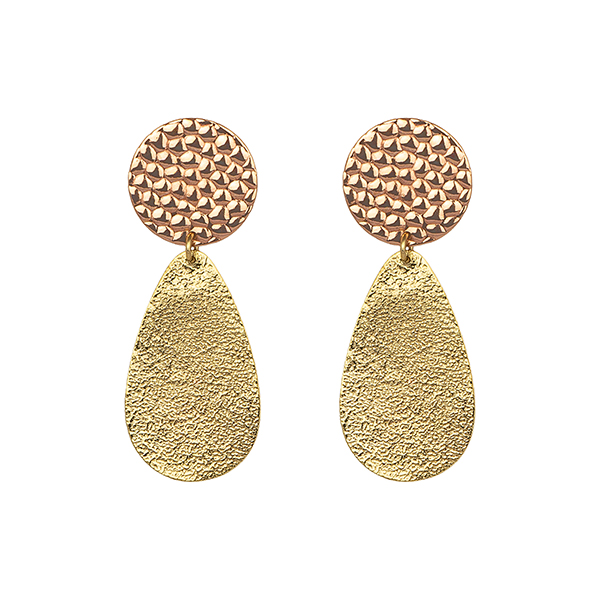 Ohrringe STATEMENT, Kupfer und Bronze