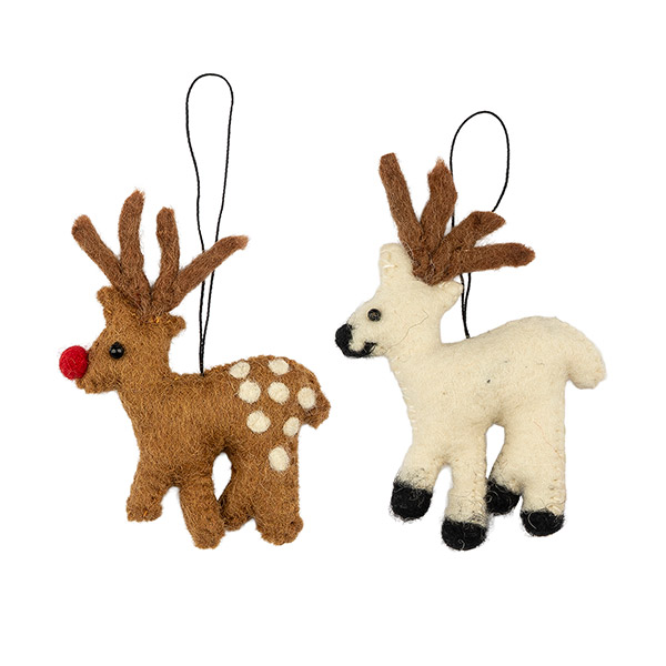 Dekoanhänger RENTIER (Stückpreis), Wollfilz / CONTIGO Fairtrade Onlineshop