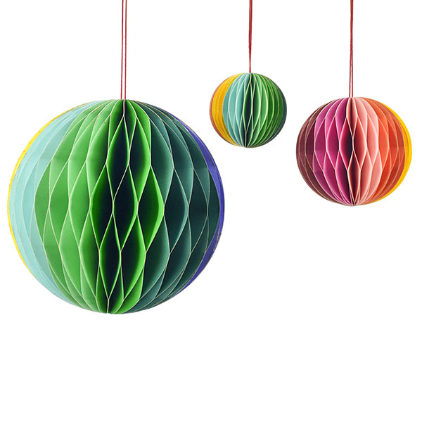 Papierdeko Origami 6,5 cm RAINBOW BOWL, bunt, FSC Papier / CONTIGO Fairtrade Onlineshop