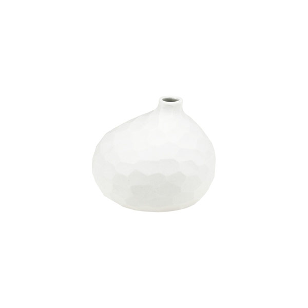 Vase GUGU PIM S, 7,5x9 cm, weiß, Keramik handgemacht / CONTIGO Fairtrade Onlineshop