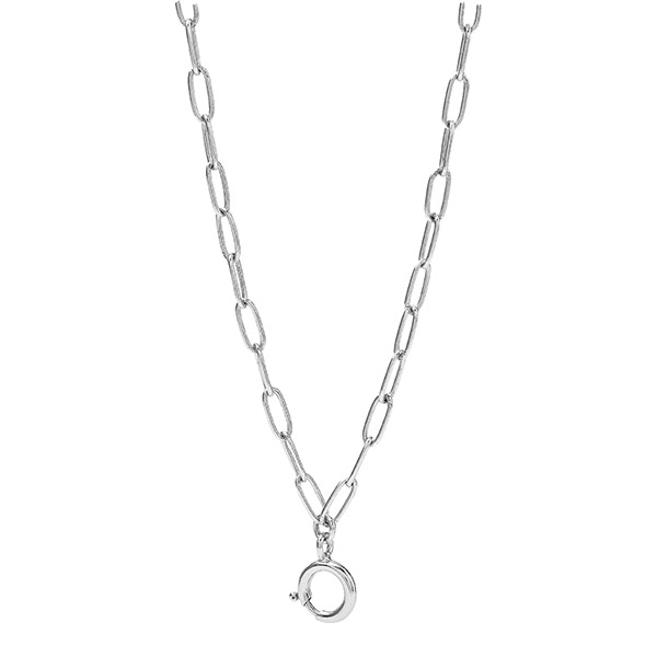 Halskette, Gliederkette STATEMENT, Mix&Match, versilbert / CONTIGO Fairtrade Onlineshop