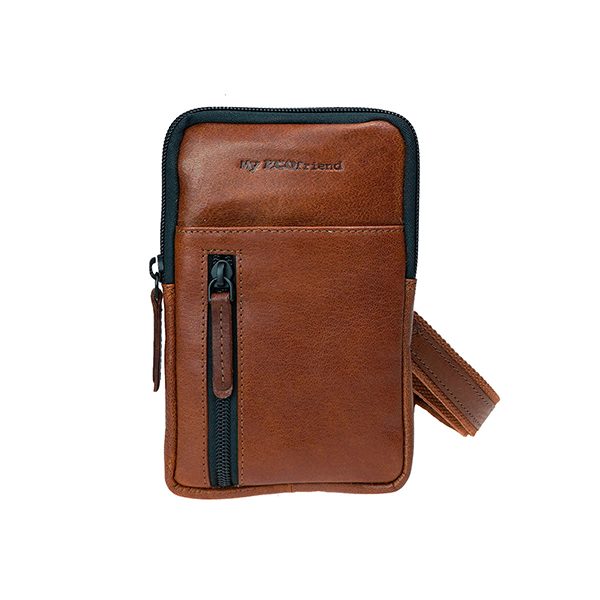 Handytasche SPORTY chestnut, ECO-Ziegenleder