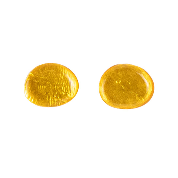 Ohrstecker mini sonnengelb, Capiz